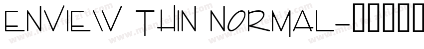 Enview Thin Normal字体转换